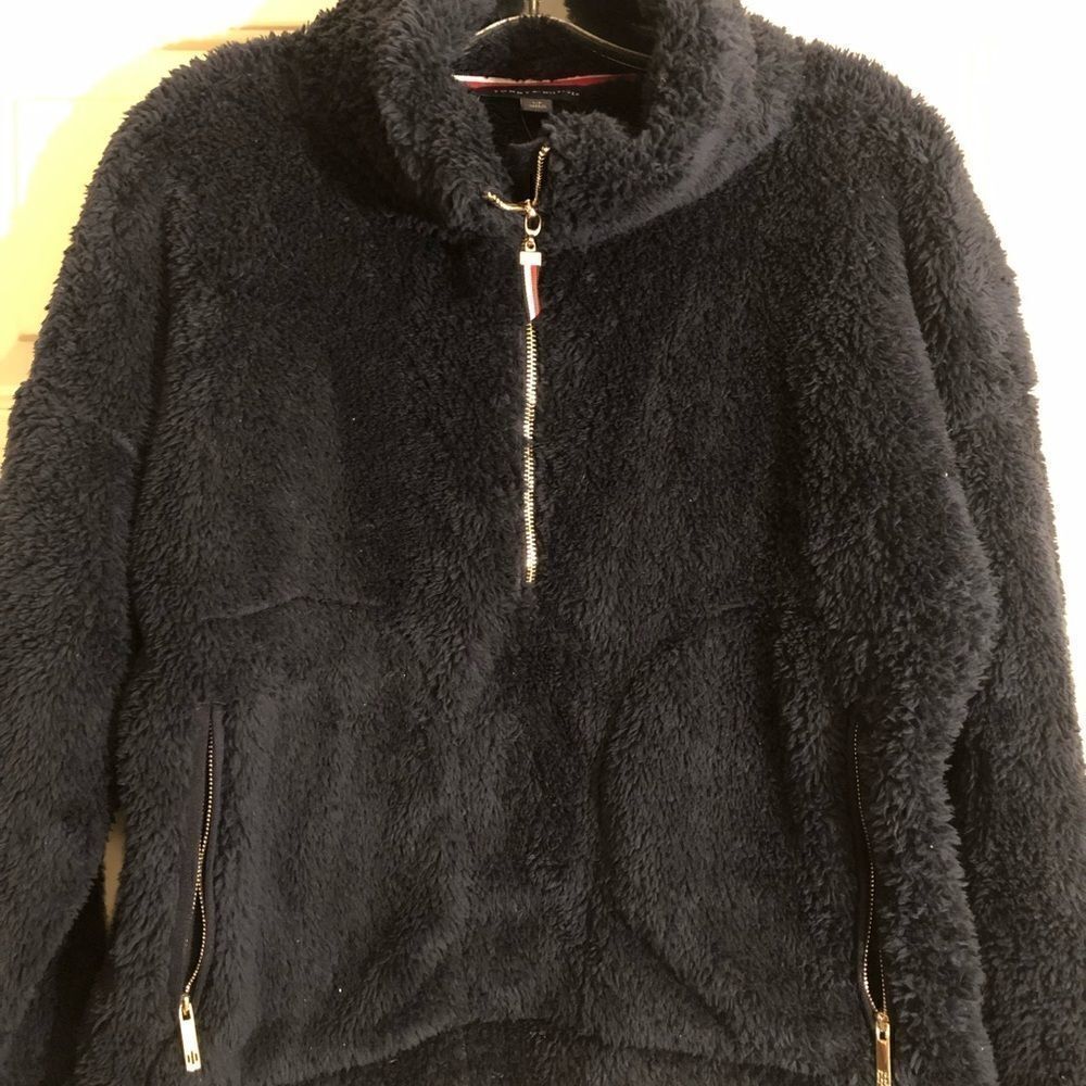 Tommy Hilfiger 💫navy blue💫sherpa pullover